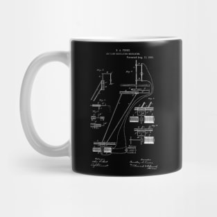 Arc Lamp Regulating Mechanism Vintage Patent Hand Drawing Mug